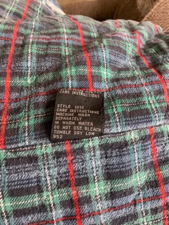 Vintage Andy Johns Woman’s ACID WASH Denim JACKET Size Medium Sherpa CHORE COAT - Picture 13 of 13